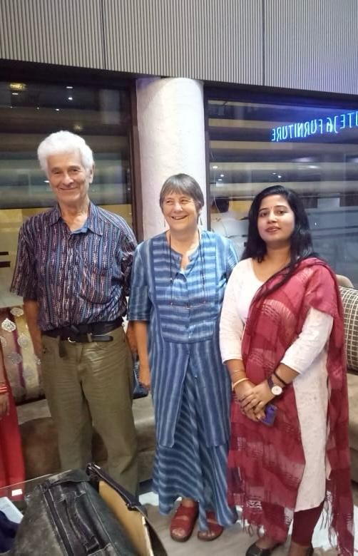 Karen and Terry from Canada with Smt. Pooja Verma